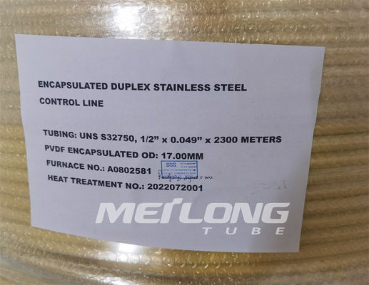 PVDF ha incapsulato la linea di controllo tubatura capillare di acciaio inossidabile del duplex