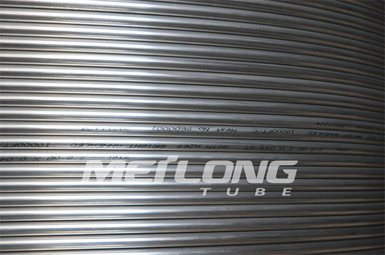 1 / 4&quot; OD X 0,065&quot; linea di controllo idraulica sottile dei tubi capillari del PESO TP316L