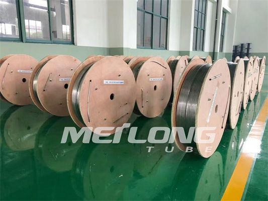 1 / 4&quot; OD X 0,065&quot; linea di controllo idraulica del nichel della tubatura di rame del freno Incoloy 825