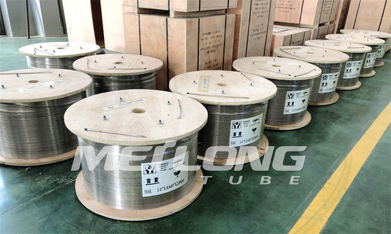 3 / 8&quot; Od X 0,065&quot; linea geotermica metallo arrotolato dell'iniezione del martello della tubatura del peso