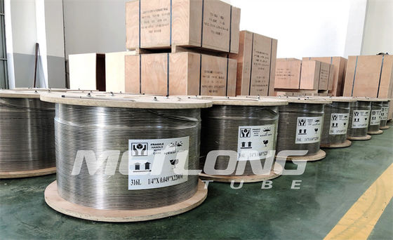 Linea chimica 3/8&quot; dell'iniezione della tubatura arrotolata di acciaio inossidabile di ASTM A269 OD X 0,065&quot; PESO