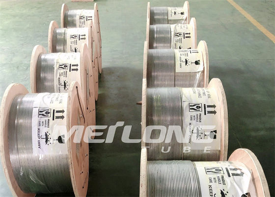 Linea arrotolata tubi capillari dell'iniezione della tubatura del capillare di Inconel 625 degli ss per i pozzi geotermici