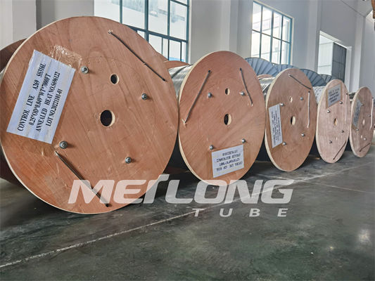 tubatura arrotolata 12000M Capillary Coiled Tubing di acciaio inossidabile di 0.035psi Incoloy 825