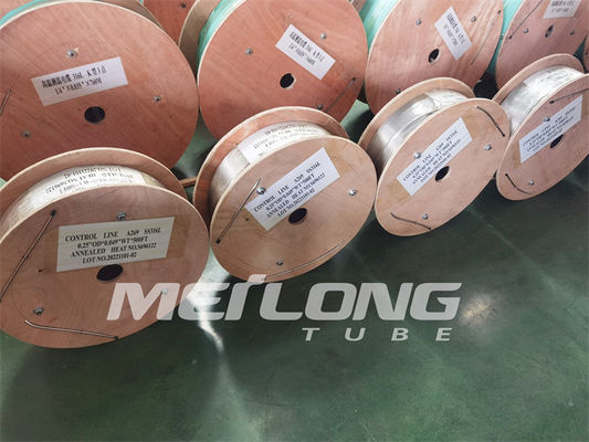 linea di controllo arrotolata d'acciaio della tubatura di 12000M Annealed Hydraulic Stainless forza ad alta resistenza