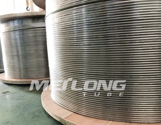 Linea di controllo di acciaio inossidabile di ASTM B704 tubatura arrotolata di acciaio inossidabile della tubatura 12000m