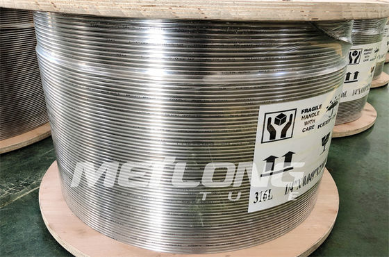 linea di controllo idraulica 0.125inch tubatura idraulica di ASTM B704 ss 0,028 PSI