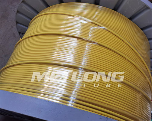 PVDF 12000M Encapsulated Control Line intorno a tubatura arrotolata capillare rettangolare